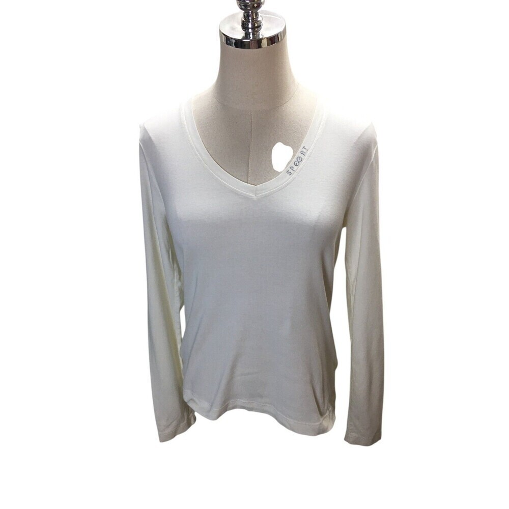 Escada Sport Top Women's Size Medium White Long Sleeve T-Shirt